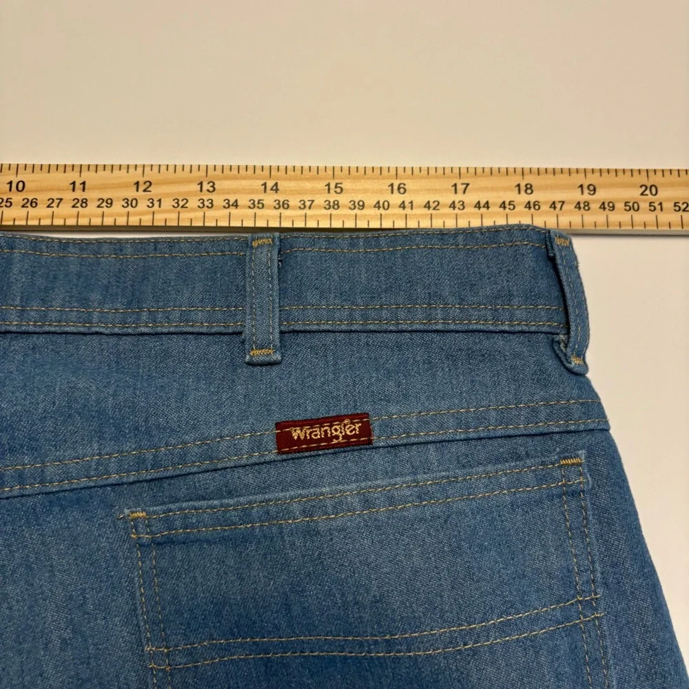 Wrangler Regular Fit Jeans Mens 38x29 Blue Light Wash Denim 1085498LB
